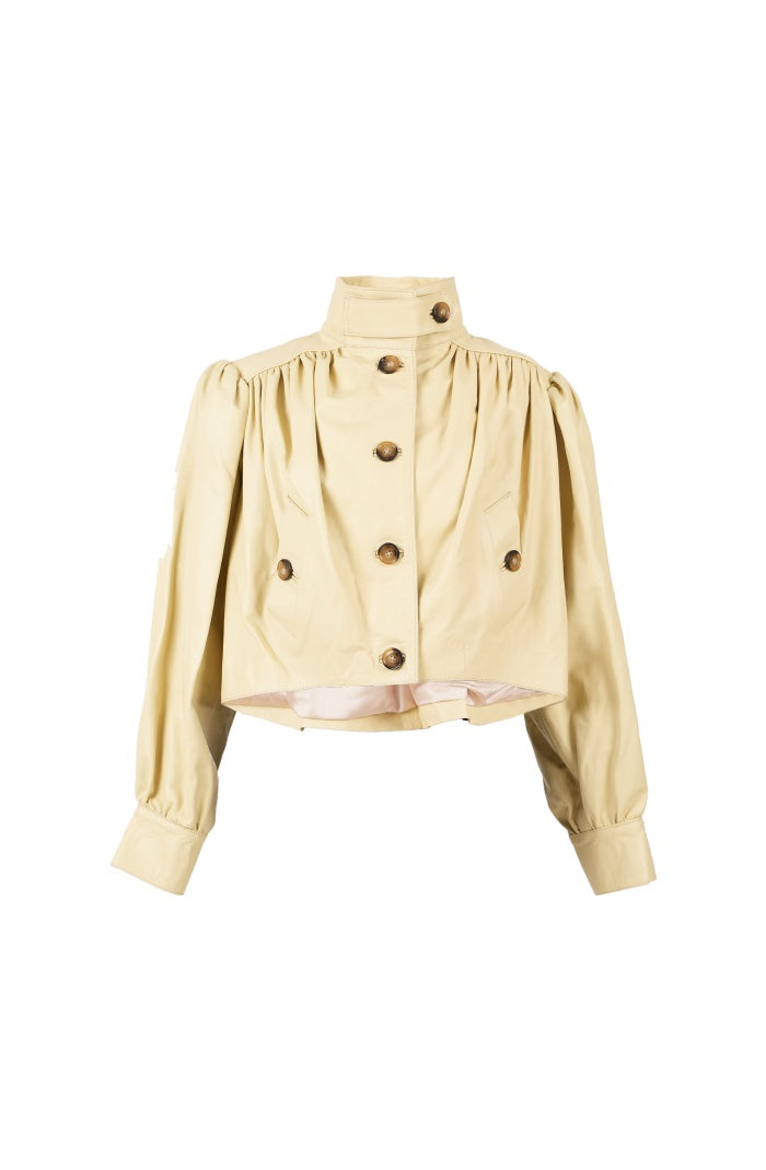 Lennox Leather Jacket Butter Yellow