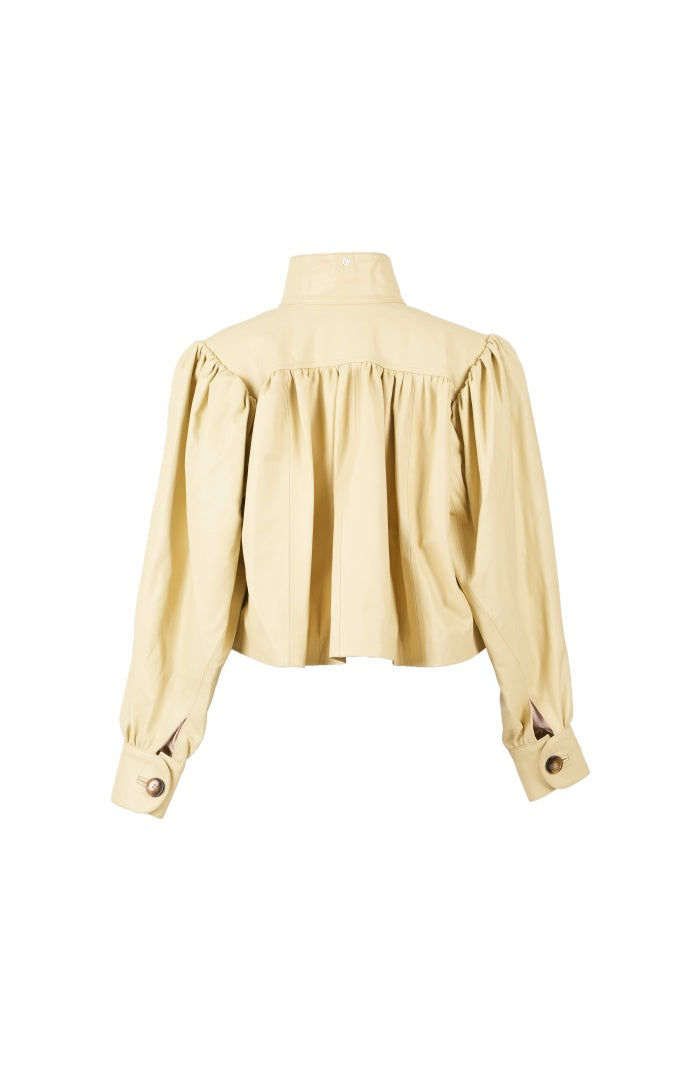 Lennox Leather Jacket Butter Yellow