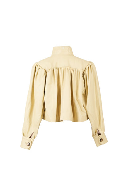 Lennox Leather Jacket Butter Yellow