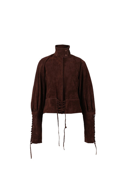 Jade Suede Jacket Brown