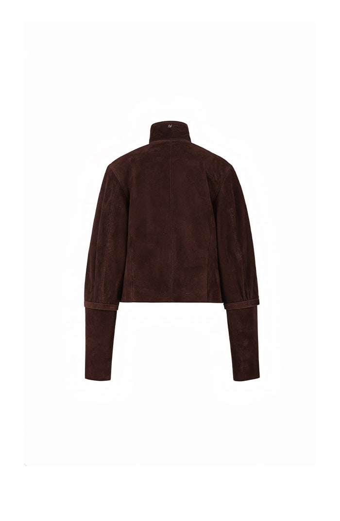 Jade Suede Jacket Brown