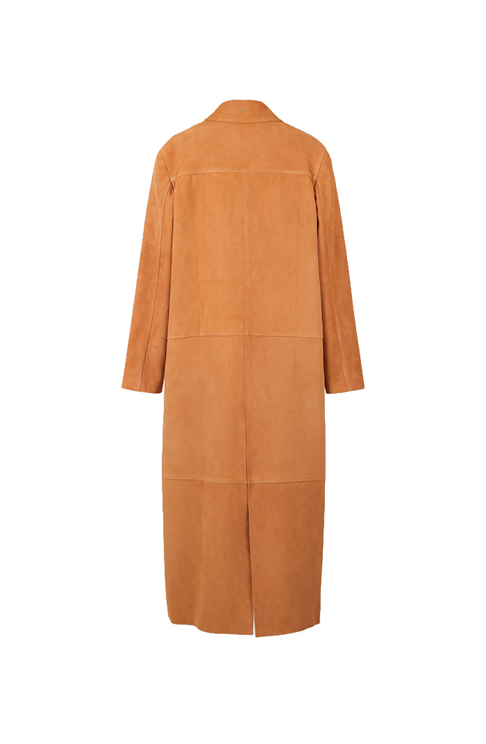 Gemma Suede Coat  Beige