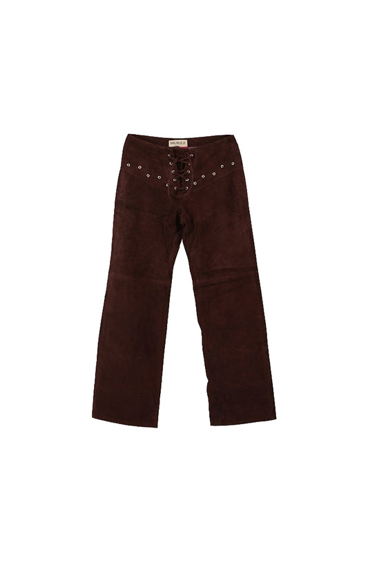 Jason Suede Pants Brown
