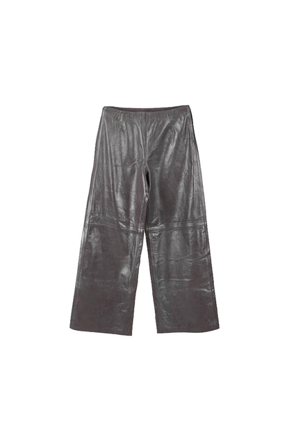 Harlow Leather Pants Pewter