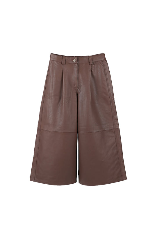 Justin Leather Pants Brown