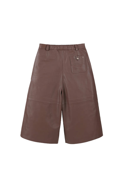 Justin Leather Pants Brown
