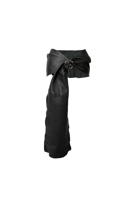 Sylta Leather Belt Black