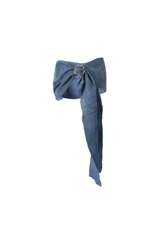 Sylta Suede Belt Blue