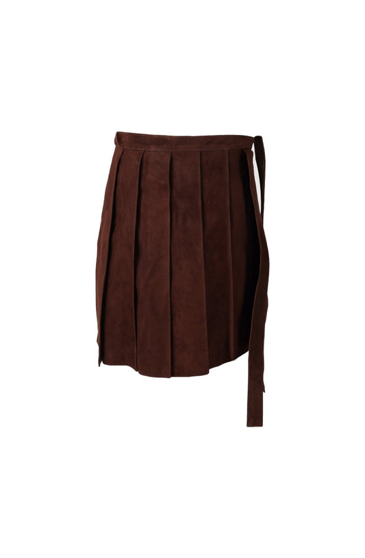 Veya Wrap on Suede Belt Brown