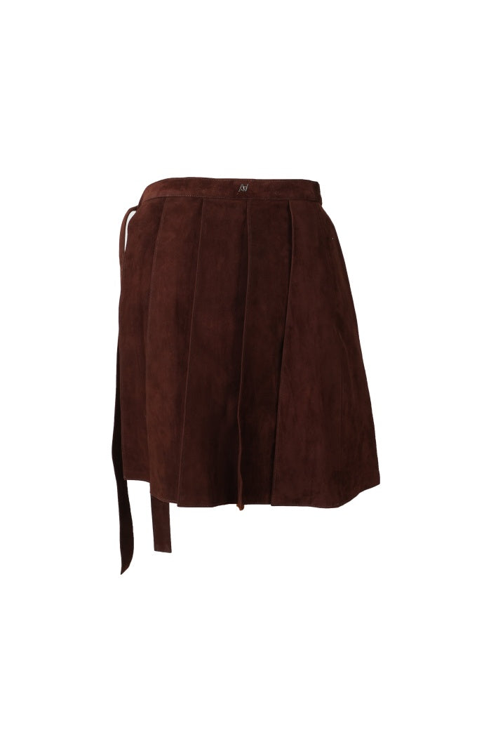 Veya Wrap on Suede Belt Brown