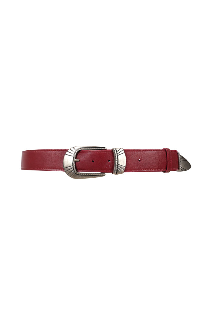 Revya Leather Belt Red