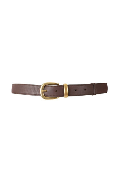 Evelle Leather Belt Brown
