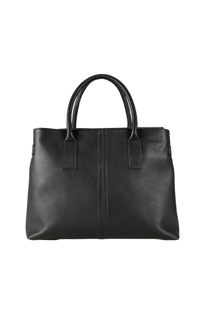 Eloura Oversized Leather Bag Black