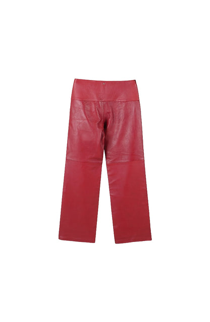 Jason Leather Pants Red