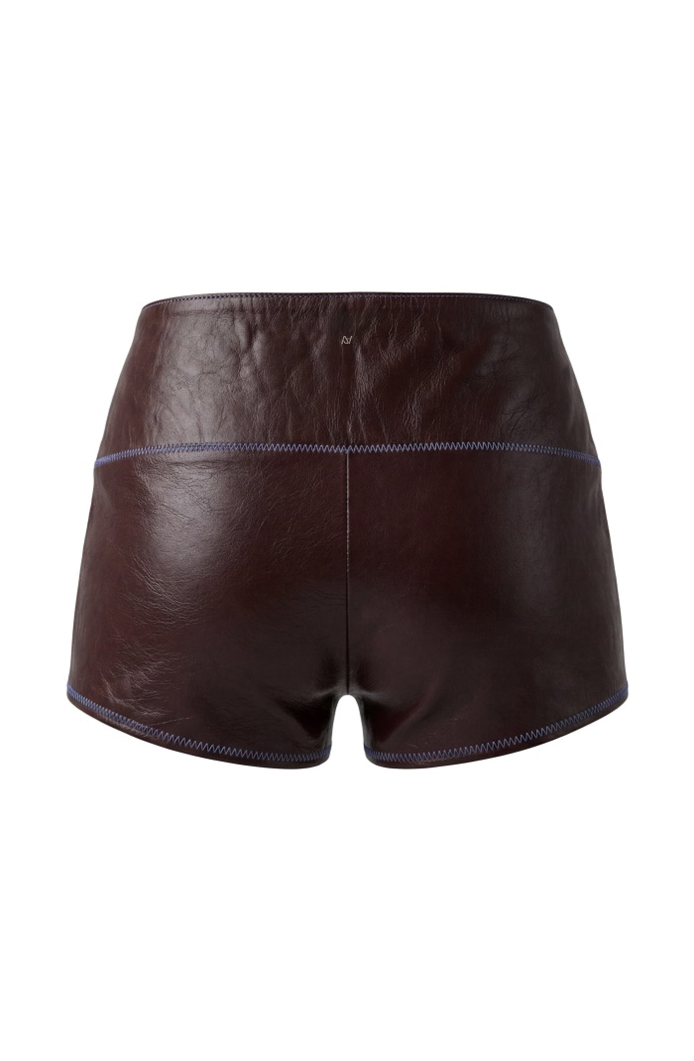 Jason Leather Shorts Burgundy