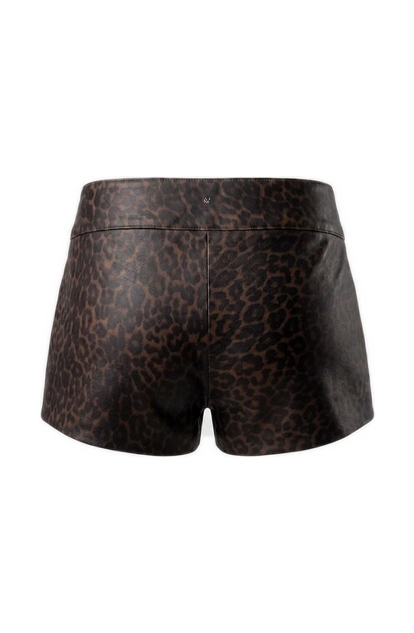 Sterling Leather Belted Shorts Leopard