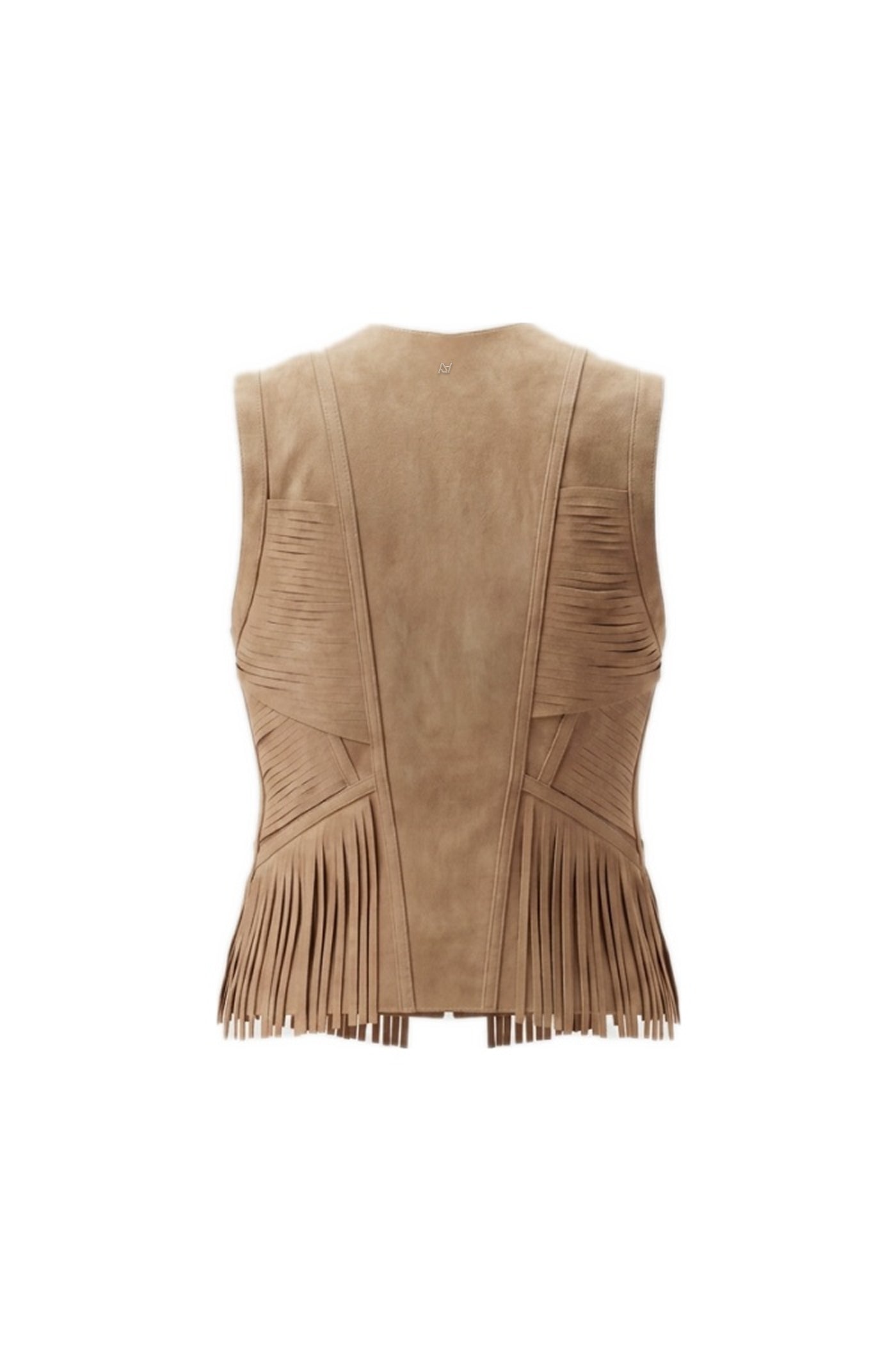 Aurora Suede Vest Tan