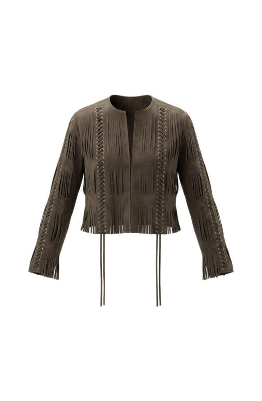 Caniayla Suede Jacket Olive