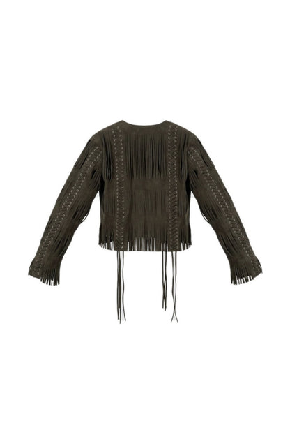 Caniayla Suede Jacket Olive