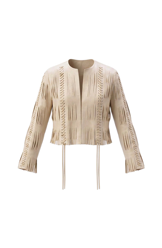 Caniayla Leather Jacket Butter Yellow