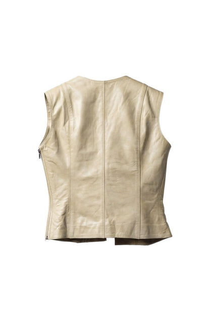 Jade Leather Top Butter Yellow