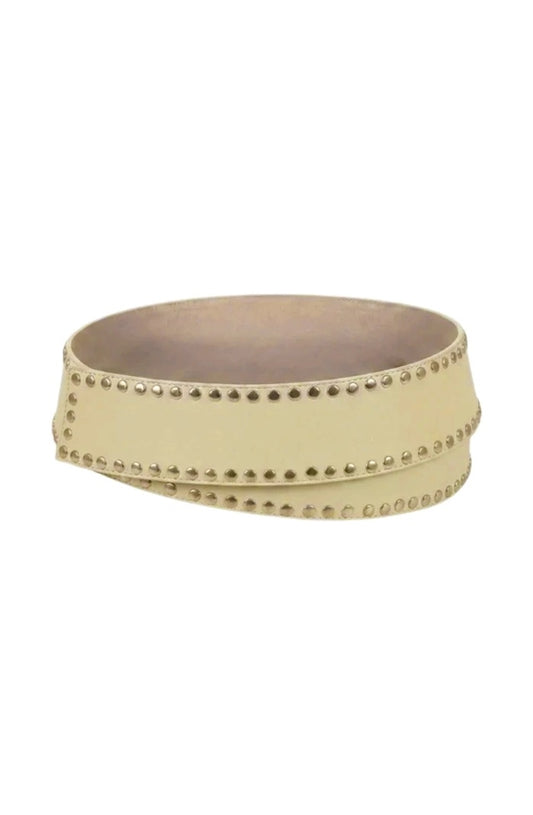 Liam Leather Belt Butter Yellow