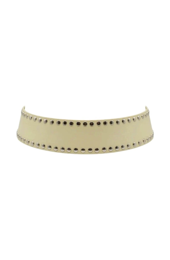 Liam Leather Belt Butter Yellow