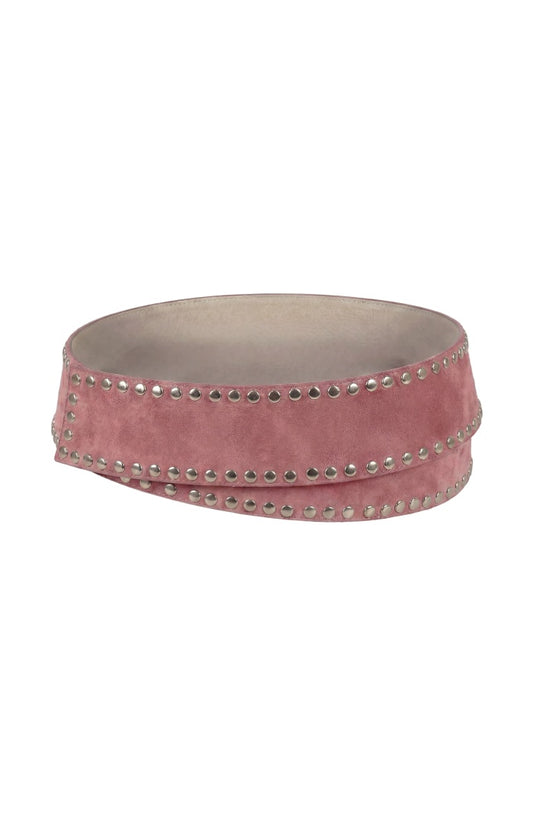Liam Suede Belt Pink
