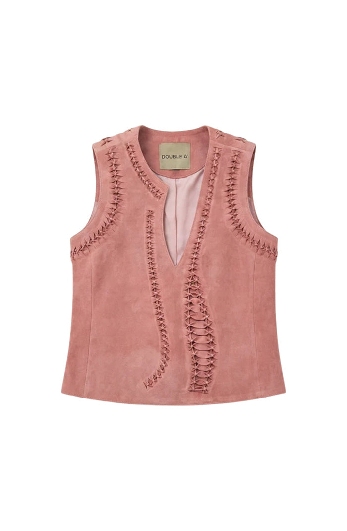Willow Suede Top Pink