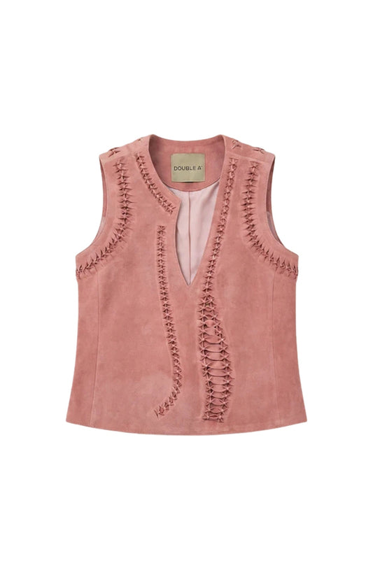 Willow Suede Top Pink
