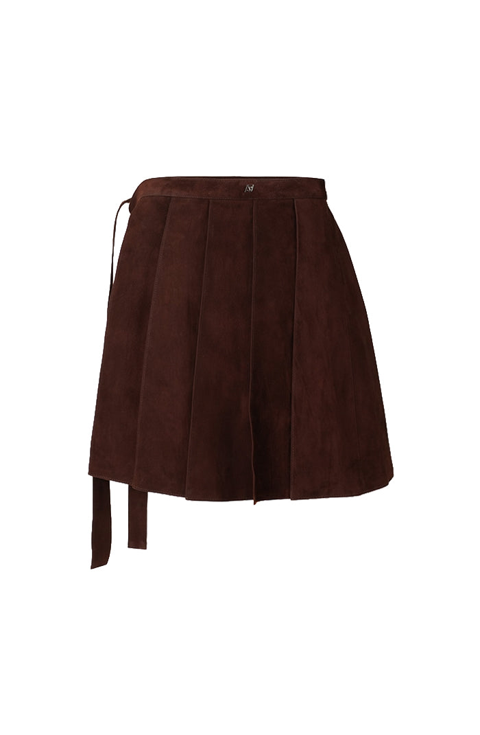 Veya Wrap on Suede Belt Brown