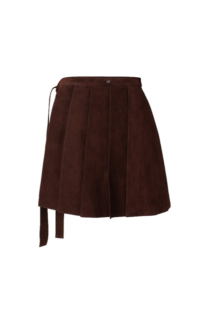 Veya Wrap on Suede Belt Brown