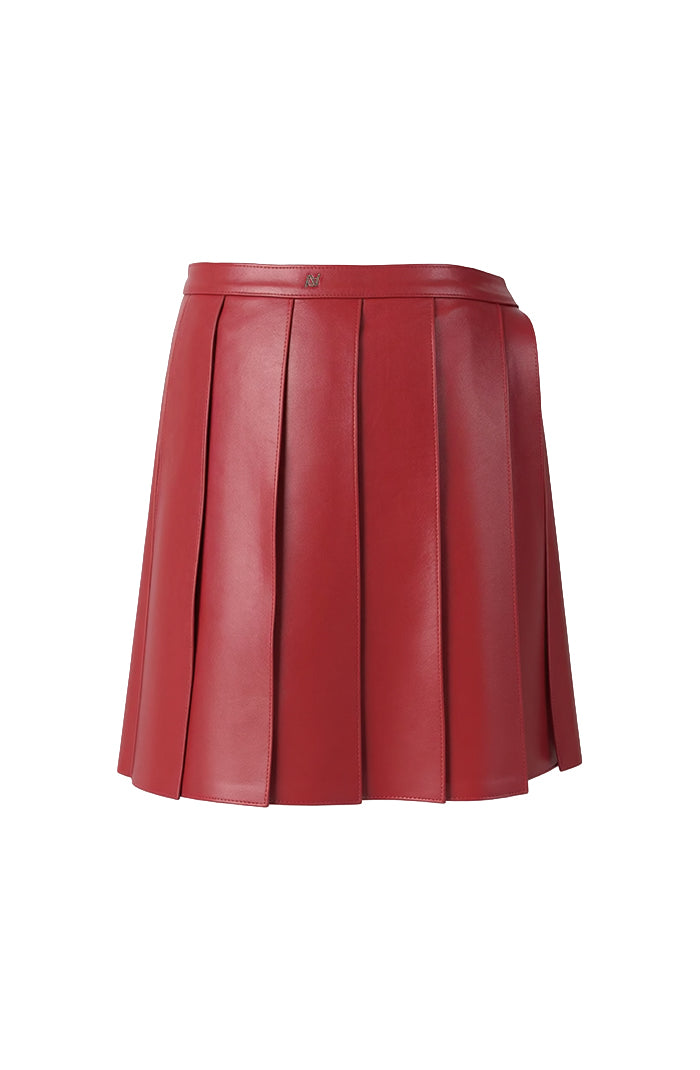 Veya Wrap On Leather Belt Red