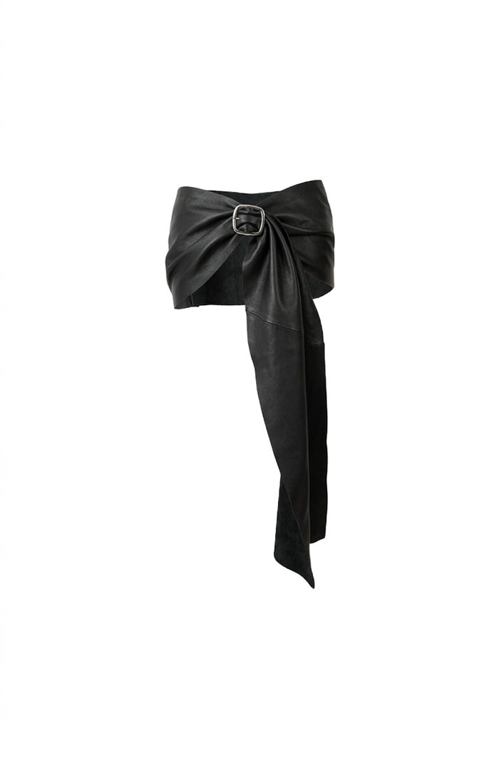 Sylta Leather Belt Black