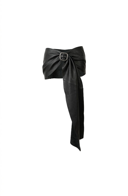 Sylta Leather Belt Black