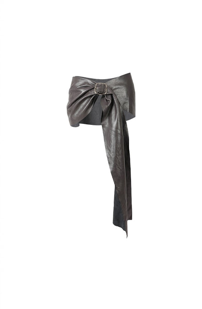 Sylta Leather Belt Pewter