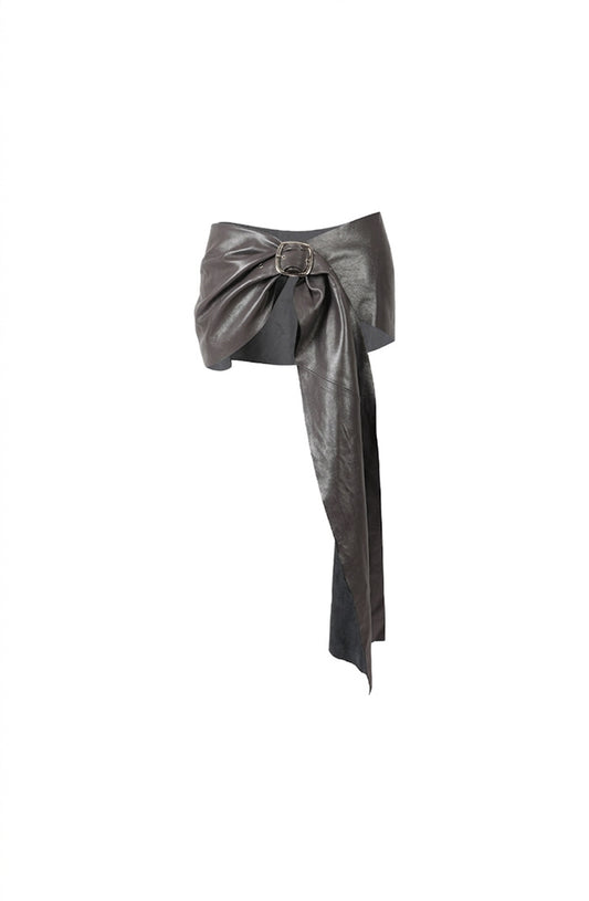 Sylta Leather Belt Pewter
