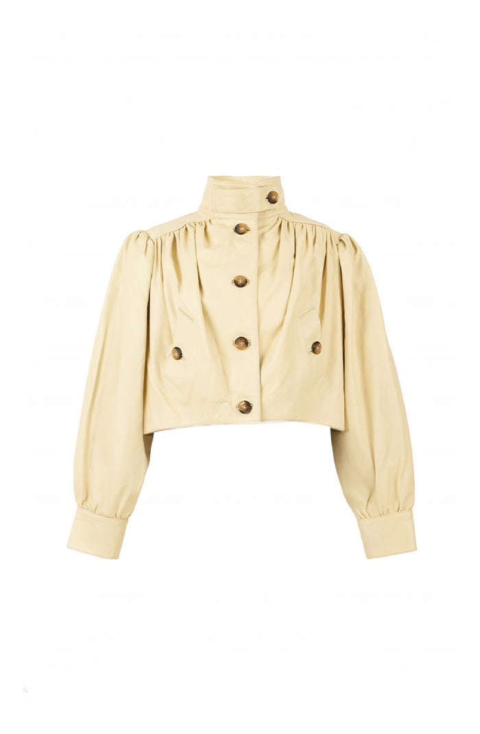 Lennox Leather Jacket Butter Yellow