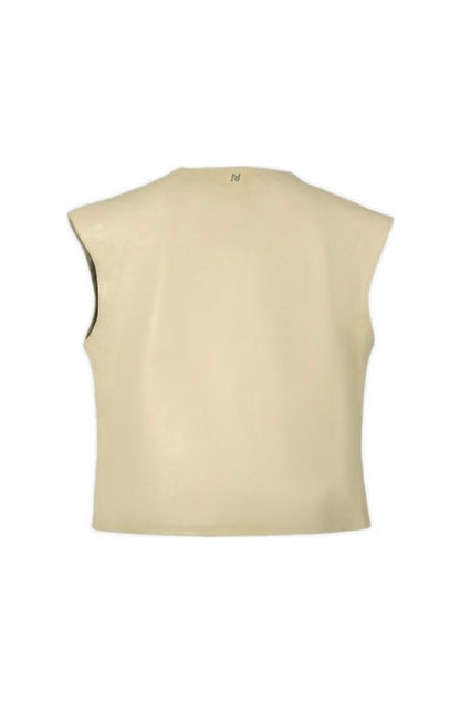 Fiona Leather Top Butter Yellow