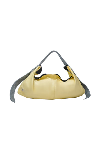 Ophelia II Oversized Leather Bag Butter Yellow