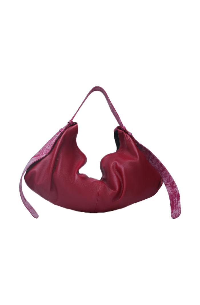 Ophelia II Oversized Leather Bag Red