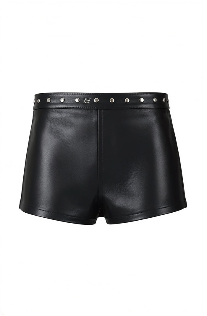 Sterling Leather Shorts Black