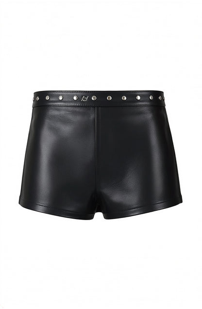 Sterling Leather Shorts Black