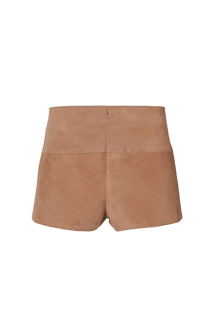 Jason Suede Shorts Beige