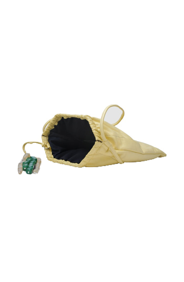 Melissa Clutch Leather Bag Butter Yellow