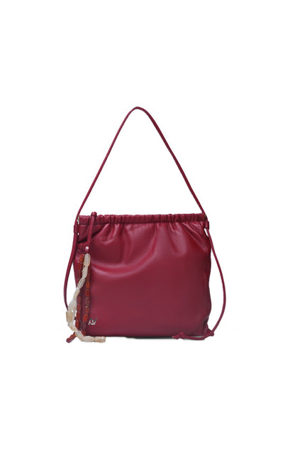 Melissa Clutch Leather Bag Red