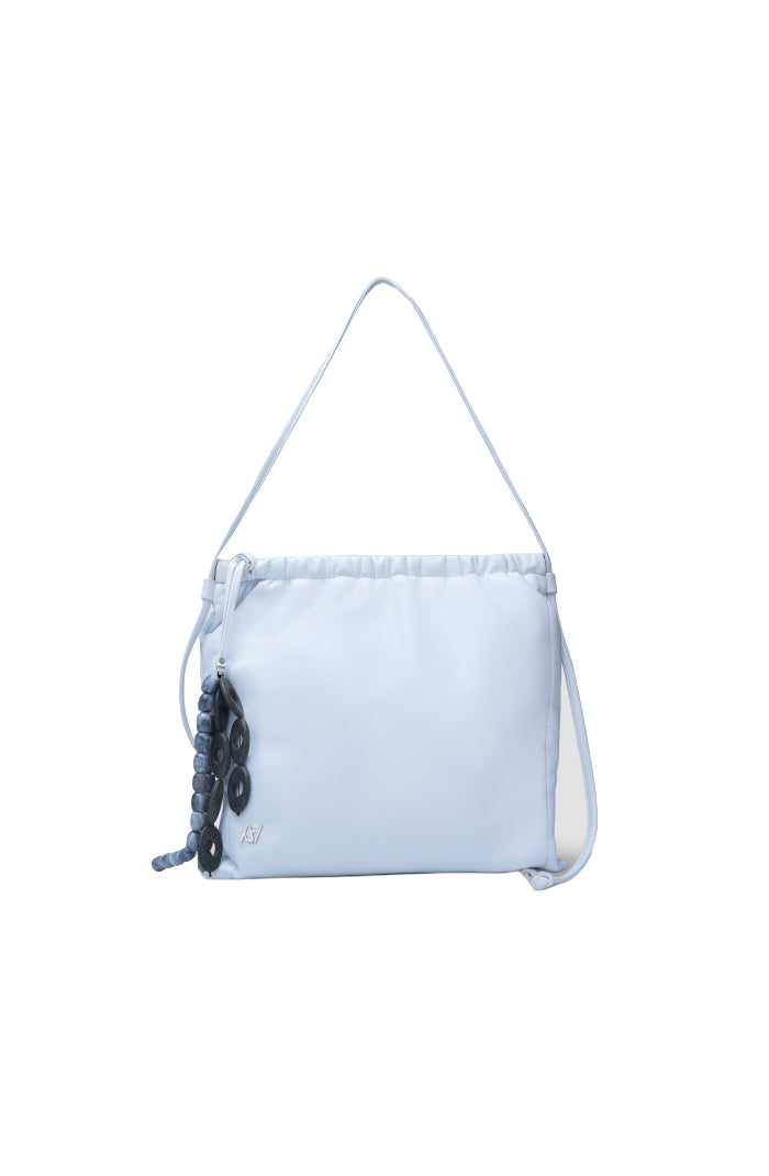 Melissa Clutch Leather Bag White