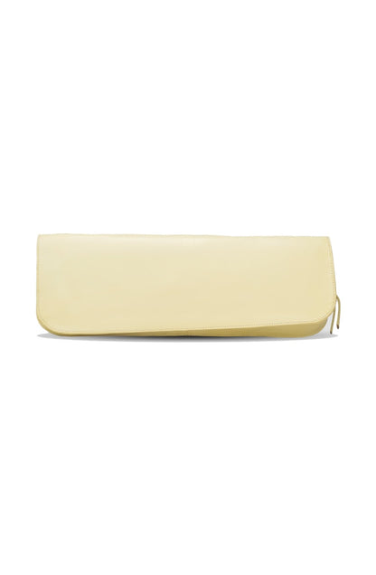 Annabelle Clutch Leather Bag Butter Yellow