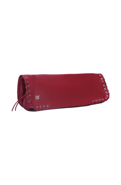 Annabelle Clutch Leather Bag Red