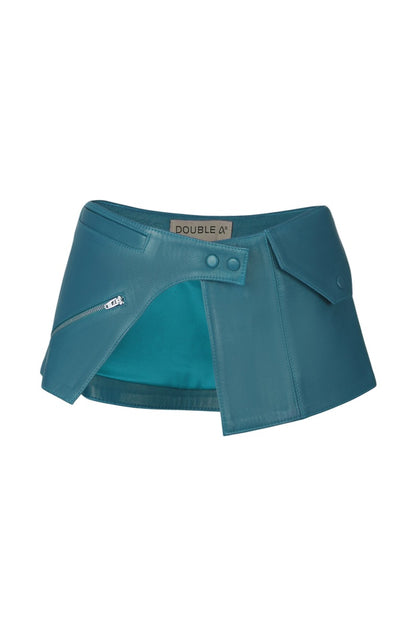 Bonnie Leather Waist Belt Creulean Blue